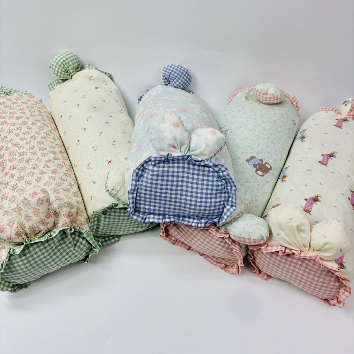 91家纺网 家纺一手货源 找家纺 眠多宝 2025新款全棉双层纱萌兔荞麦护颈枕枕头枕芯 忆梦花园