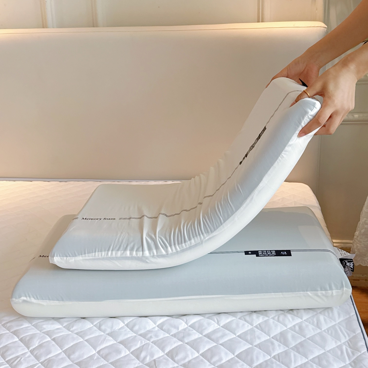 91家纺网 家纺一手货源 找家纺 （总）兜米家居 2025新款升级三芯零压记忆绵枕Pro酒店同款深睡记忆枕枕头枕芯