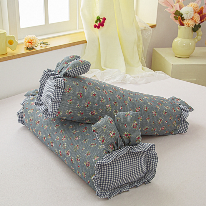 91家纺网 家纺一手货源 找家纺 眠多宝 2025新款全棉双层纱萌兔荞麦护颈枕枕头枕芯 摇春