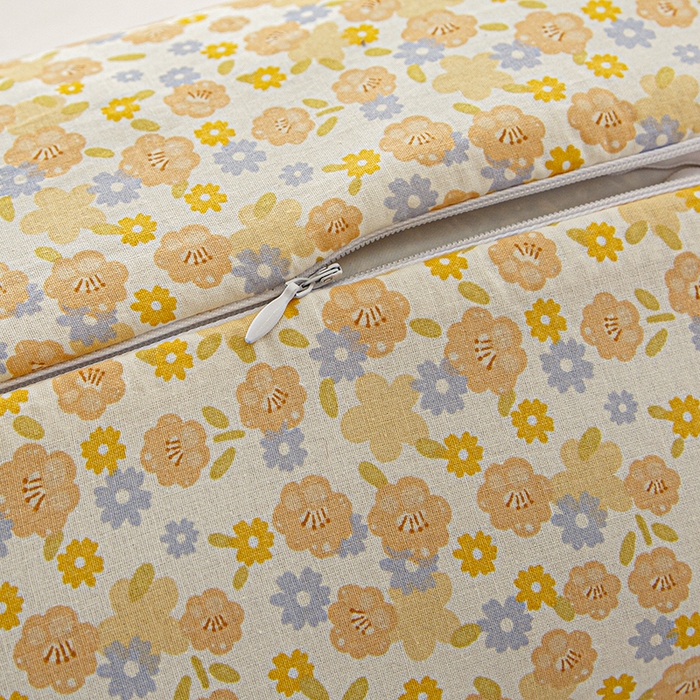 91家纺网 家纺一手货源 找家纺 眠多宝 2025新款全棉双层纱萌兔荞麦护颈枕枕头枕芯 静雅