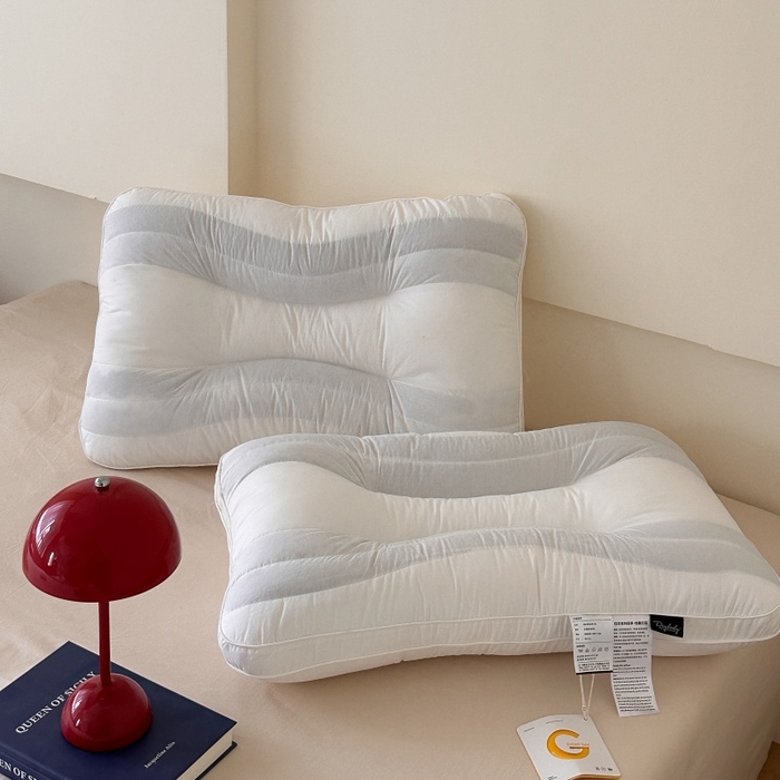 91家纺网 家纺一手货源 找家纺 （总）伟邦枕芯 2025新款曲线酒店决明子荞麦两用枕