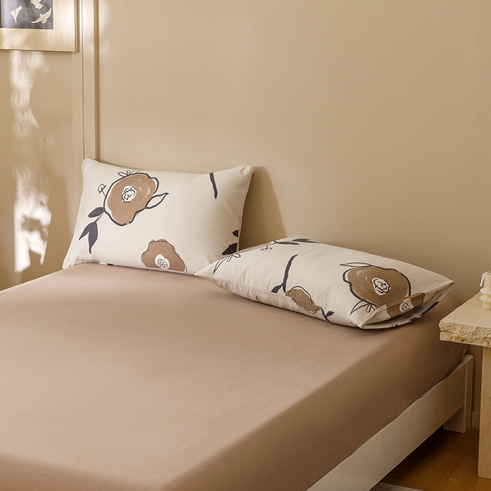 91家纺网 家纺一手货源 找家纺 （总）爱思佳 2025新款加厚全棉磨毛单品套件系列-单枕套