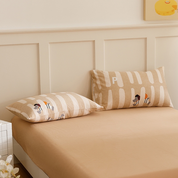 91家纺网 家纺一手货源 找家纺 （总）爱思佳 2025新款加厚全棉磨毛单品套件系列-单枕套