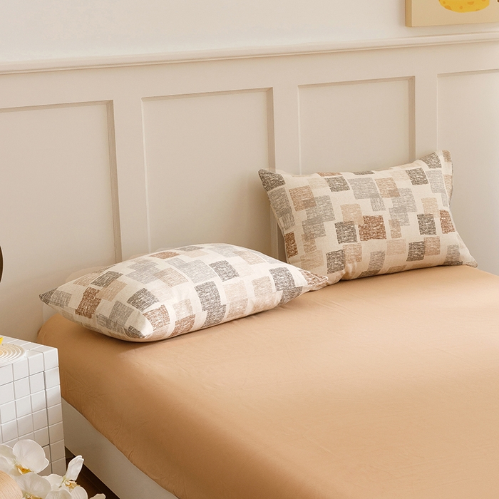 91家纺网 家纺一手货源 找家纺 爱思佳 2025新款加厚全棉磨毛单品套件系列-单枕套 品格