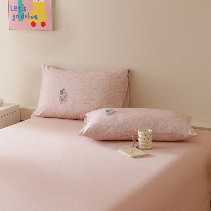 91家纺网 家纺一手货源 找家纺 （总）爱思佳 2025新款加厚全棉磨毛单品套件系列-单枕套