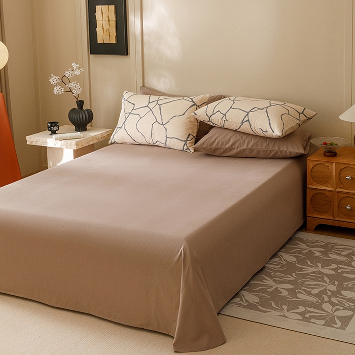 爱思佳 2025新款加厚全棉磨毛单品套件系列-单枕套 纤优