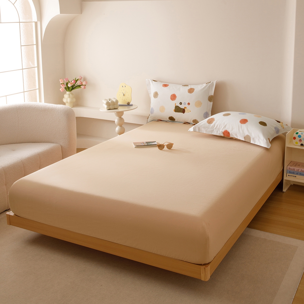 91家纺网 家纺一手货源 找家纺 （总）爱思佳 2025新款加厚全棉磨毛单品套件系列-单床笠