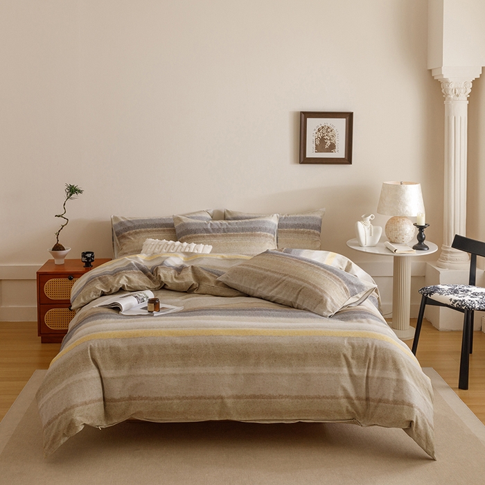 91家纺网 家纺一手货源 找家纺 （总）爱思佳 2025新款加厚全棉磨毛单品套件系列-单被套