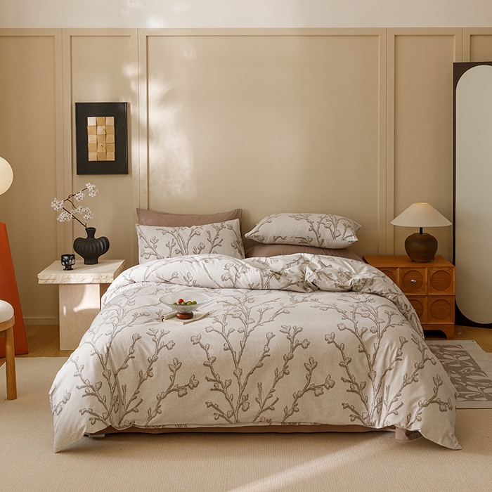 91家纺网 家纺一手货源 找家纺 爱思佳 2025新款加厚全棉磨毛单品套件系列-单被套 美沐