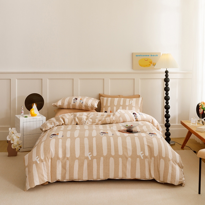 91家纺网 家纺一手货源 找家纺 （总）爱思佳 2025新款加厚全棉磨毛单品套件系列-单被套