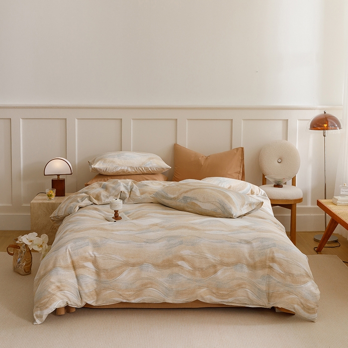 91家纺网 家纺一手货源 找家纺 （总）爱思佳 2025新款加厚全棉磨毛单品套件系列-单被套