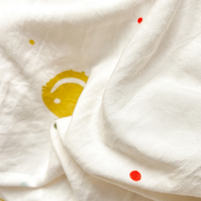 91家纺网 家纺一手货源 找家纺 大麦家纺 25年新款高克重印花水洗棉花边四件套 开心笑脸