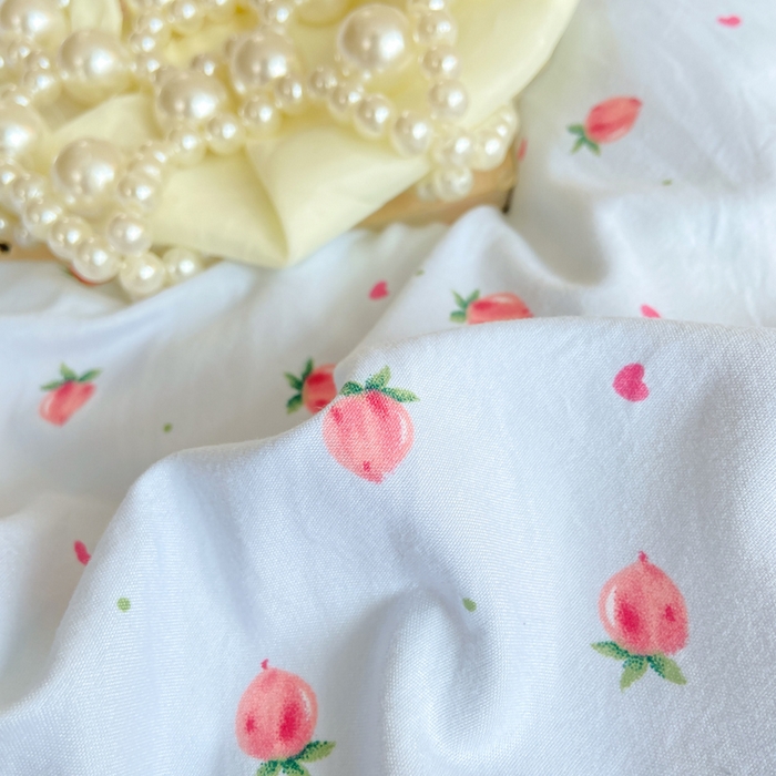 91家纺网 家纺一手货源 找家纺 大麦家纺 25年新款高克重印花水洗棉花边四件套 水蜜桃