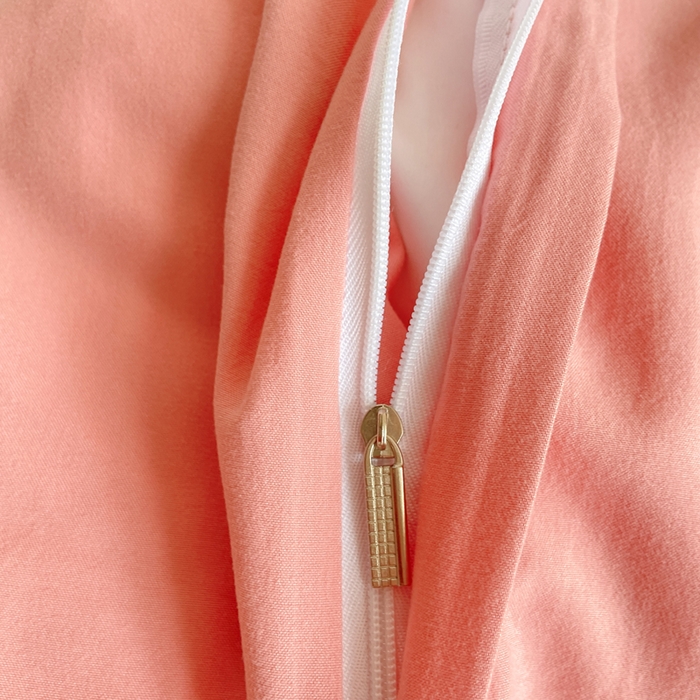 91家纺网 家纺一手货源 找家纺 大麦家纺 25年新款高克重印花水洗棉花边四件套 水蜜桃