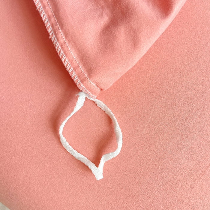 91家纺网 家纺一手货源 找家纺 大麦家纺 25年新款高克重印花水洗棉花边四件套 水蜜桃