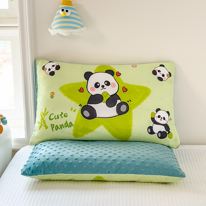 91家纺网 家纺一手货源 找家纺 （总）云恋 2025卡通全棉儿童豆豆枕午睡枕学生枕头幼儿园枕头小孩男孩女孩枕芯加枕套可拆卸