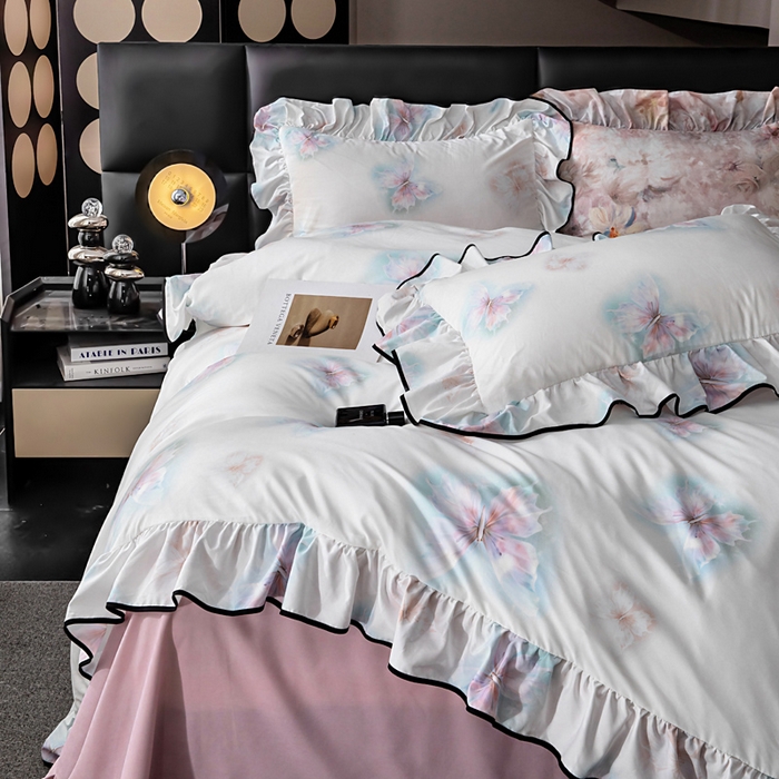 91家纺网 家纺一手货源 找家纺 （总）找底底家纺 2025新款御锦棉印花四件套系列