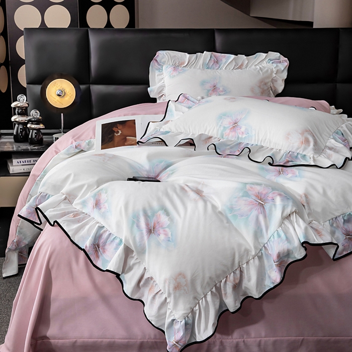 91家纺网 家纺一手货源 找家纺 （总）找底底家纺 2025新款御锦棉印花四件套系列