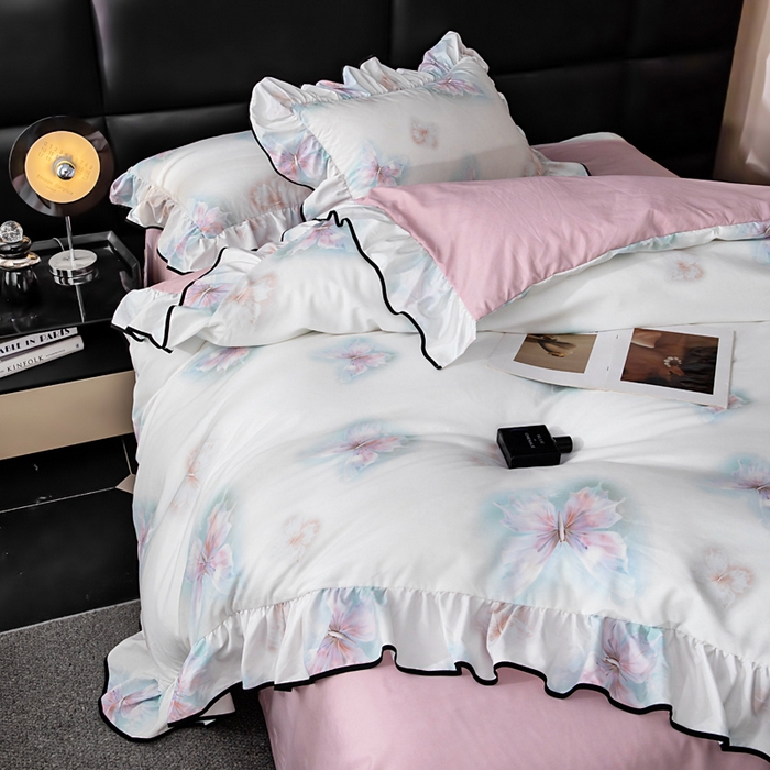 91家纺网 家纺一手货源 找家纺 （总）找底底家纺 2025新款御锦棉印花四件套系列