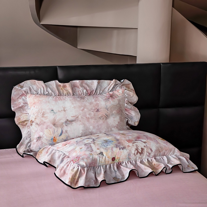 91家纺网 家纺一手货源 找家纺 找底底家纺 2025新款御锦棉印花四件套系列 芳香情丝