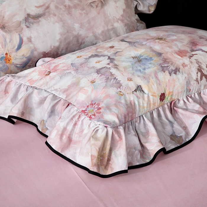 91家纺网 家纺一手货源 找家纺 找底底家纺 2025新款御锦棉印花四件套系列 芳香情丝