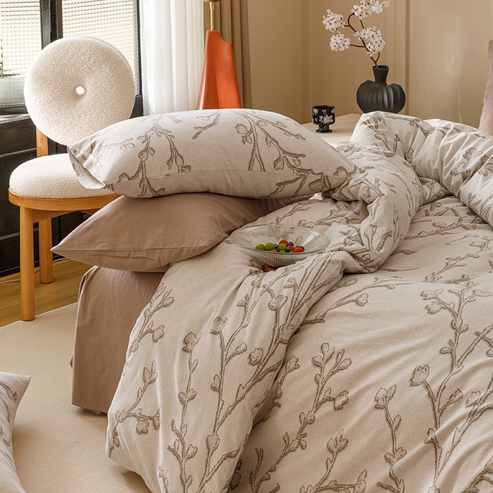 91家纺网 家纺一手货源 找家纺 爱思佳 2025新款加厚全棉磨毛单品套件系列-单被套 美沐