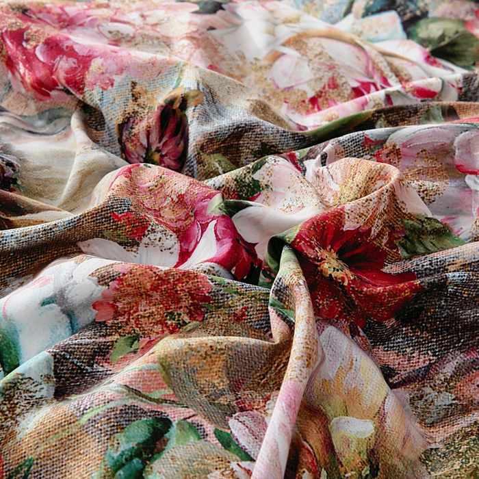 91家纺网 家纺一手货源 找家纺 找底底家纺 2025新款御锦棉印花四件套系列 复古花园