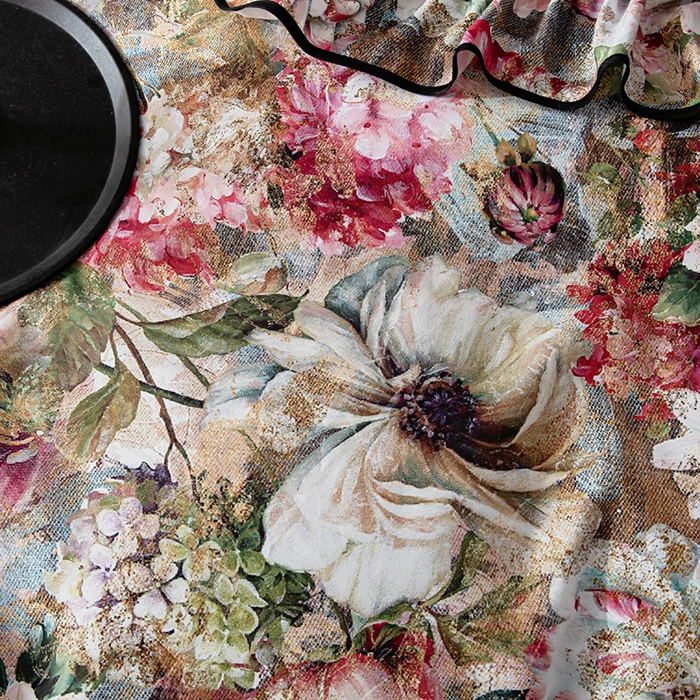 91家纺网 家纺一手货源 找家纺 找底底家纺 2025新款御锦棉印花四件套系列 复古花园