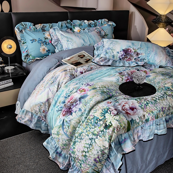 找底底家纺 2025新款御锦棉印花四件套系列 空谷幽兰