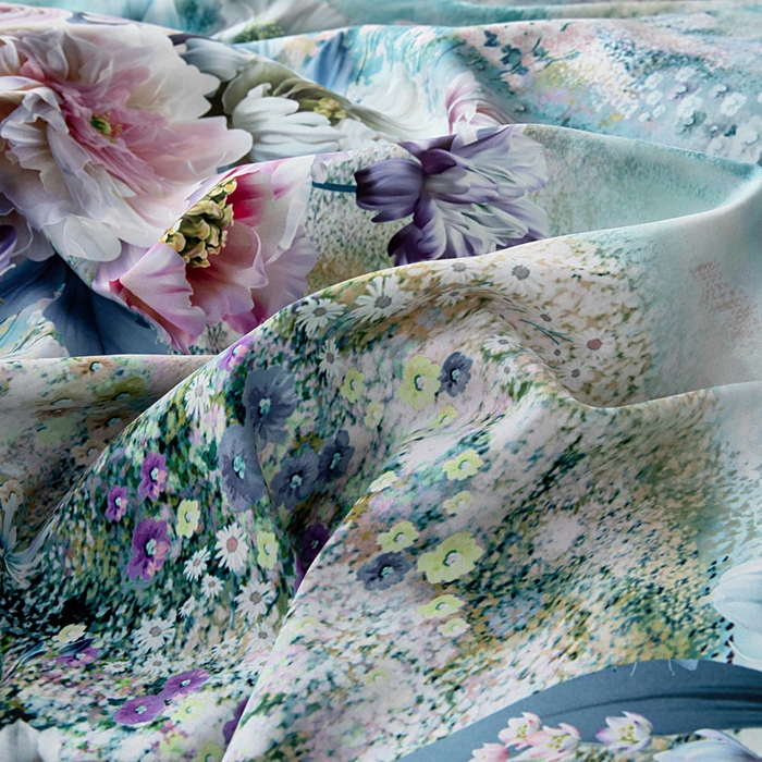 91家纺网 家纺一手货源 找家纺 找底底家纺 2025新款御锦棉印花四件套系列 空谷幽兰