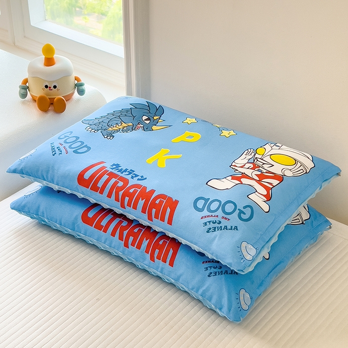 91家纺网 家纺一手货源 找家纺 （总）云恋 2025卡通全棉儿童豆豆枕午睡枕学生枕头幼儿园枕头小孩男孩女孩枕芯加枕套可拆卸