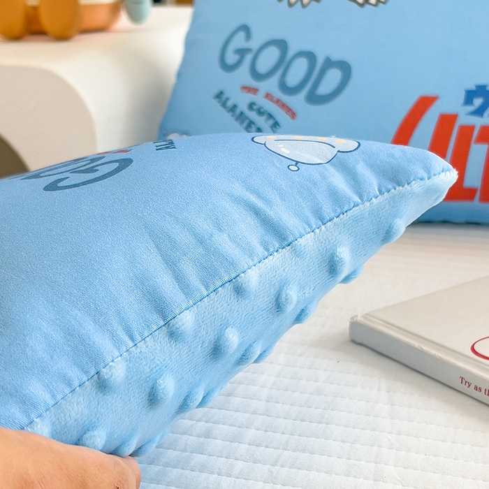 91家纺网 家纺一手货源 找家纺 （总）云恋 2025卡通全棉儿童豆豆枕午睡枕学生枕头幼儿园枕头小孩男孩女孩枕芯加枕套可拆卸