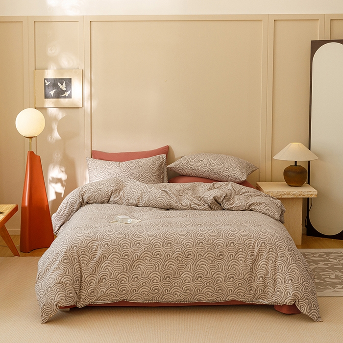 91家纺网 家纺一手货源 找家纺 爱思佳 2025新款加厚全棉磨毛单品套件系列-单被套 瑞秋