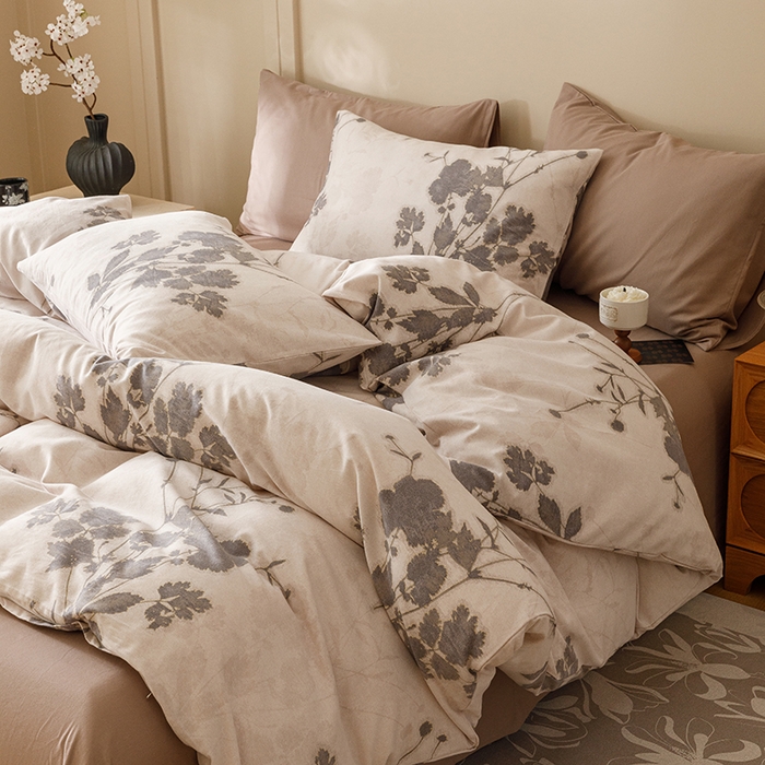 91家纺网 家纺一手货源 找家纺 爱思佳 2025新款加厚全棉磨毛单品套件系列-单被套 诗蒂