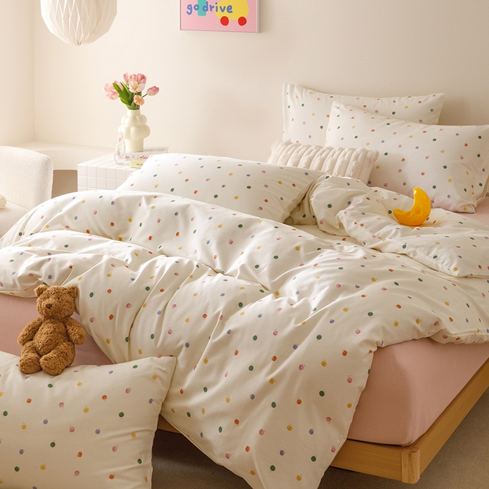 91家纺网 家纺一手货源 找家纺 爱思佳 2025新款加厚全棉磨毛单品套件系列-单被套 甜心乐园