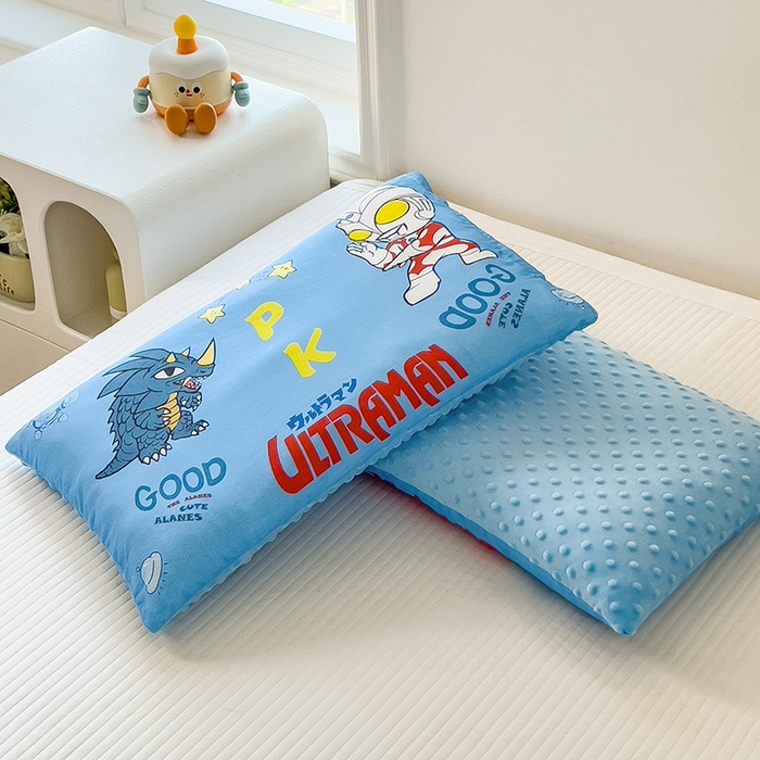 91家纺网 家纺一手货源 找家纺 （总）云恋 2025卡通全棉儿童豆豆枕午睡枕学生枕头幼儿园枕头小孩男孩女孩枕芯加枕套可拆卸