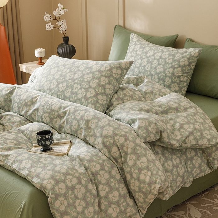 91家纺网 家纺一手货源 找家纺 爱思佳 2025新款加厚全棉磨毛单品套件系列-单被套 优朵