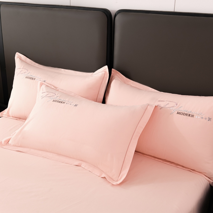 91家纺网 家纺一手货源 找家纺 U品汇 2025新品40S长绒棉加厚全棉纯棉陶瓷磨毛刺绣花四件套100%棉碳素磨毛 碧海蓝天-玲珑玉