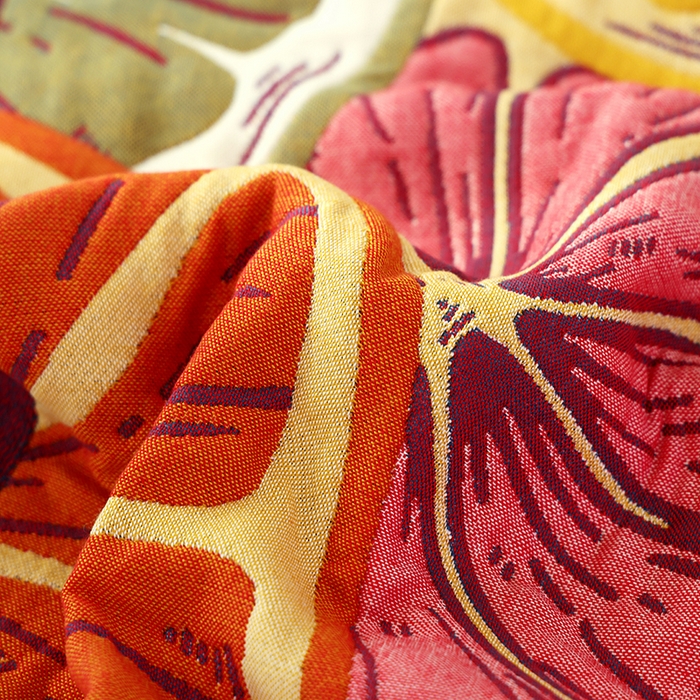 91家纺网 家纺一手货源 找家纺 朴尔家纺-毛巾被2025新款全棉加厚八层纱布大版花萌宠絮花系列枕巾 快乐柠檬52*78一对