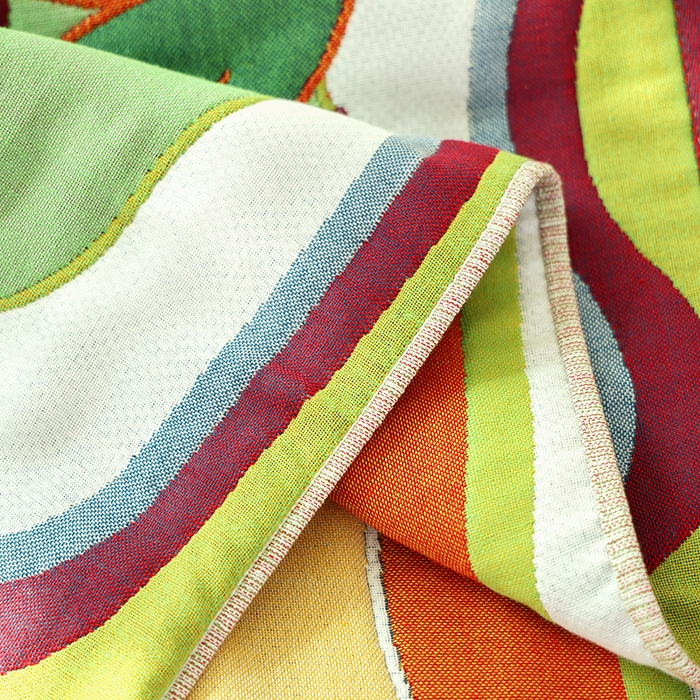 91家纺网 家纺一手货源 找家纺 朴尔家纺-毛巾被2025新款全棉加厚八层纱布大版花萌宠絮花系列枕巾 盛开好运52*78一对