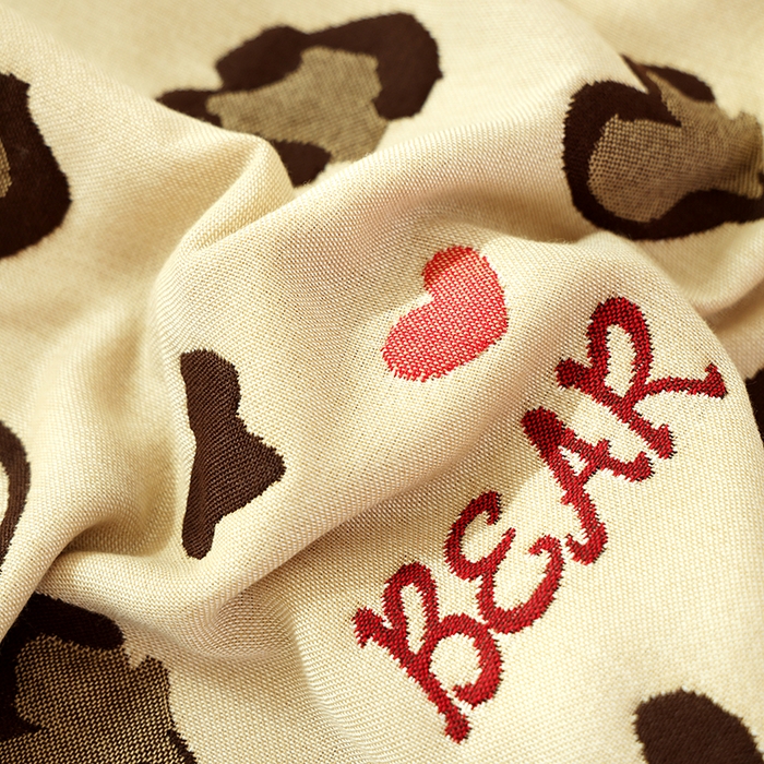 91家纺网 家纺一手货源 找家纺 朴尔家纺-毛巾被2025新款全棉加厚八层纱布大版花萌宠絮花系列枕巾 心心熊仔52*78一对