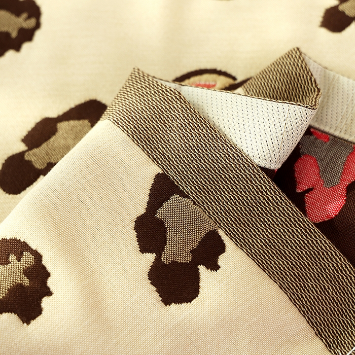 91家纺网 家纺一手货源 找家纺 朴尔家纺-毛巾被2025新款全棉加厚八层纱布大版花萌宠絮花系列枕巾 心心熊仔52*78一对