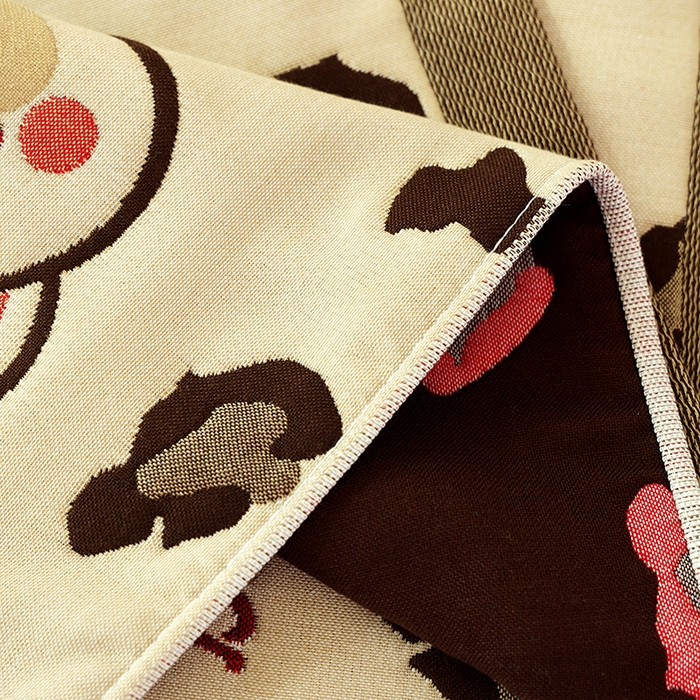 91家纺网 家纺一手货源 找家纺 朴尔家纺-毛巾被2025新款全棉加厚八层纱布大版花萌宠絮花系列枕巾 心心熊仔52*78一对