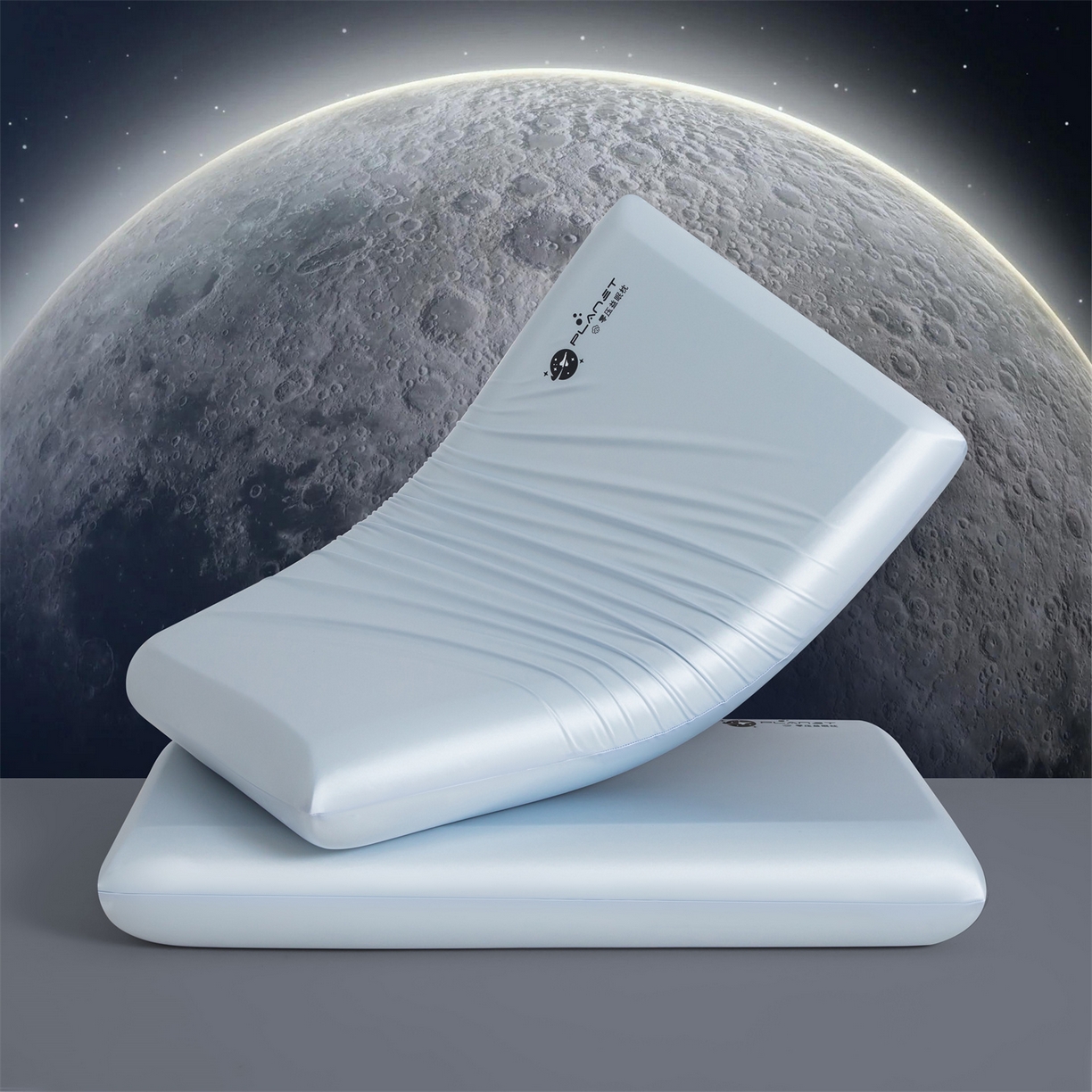 91家纺网 家纺一手货源 找家纺 麦肯锡 2025新款太空零压记忆枕  枕头枕芯 蓝色8cm/对（无礼盒） 40*70cm