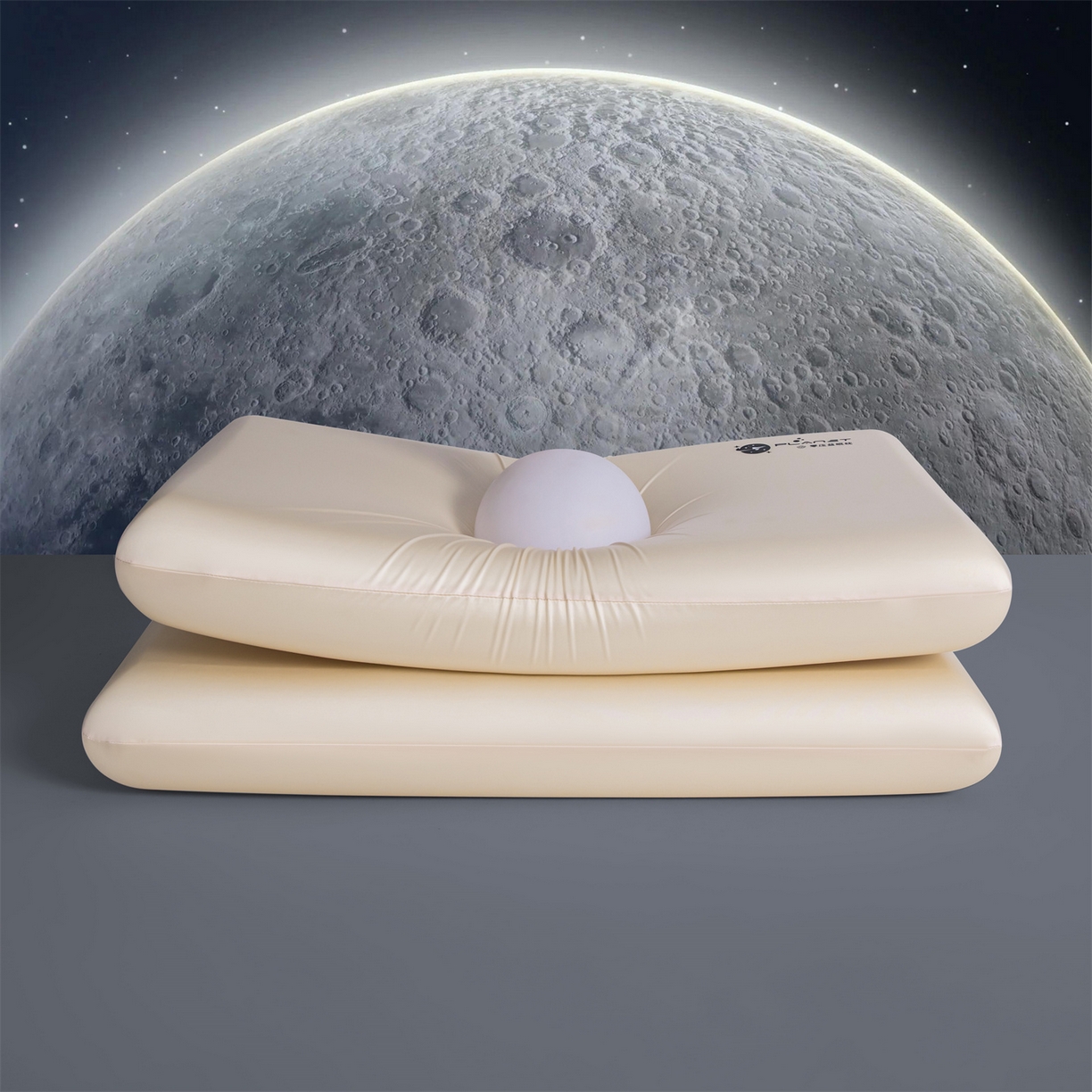 91家纺网 家纺一手货源 找家纺 麦肯锡 2025新款太空零压记忆枕  枕头枕芯 香槟色8cm/对（无礼盒） 40*70cm