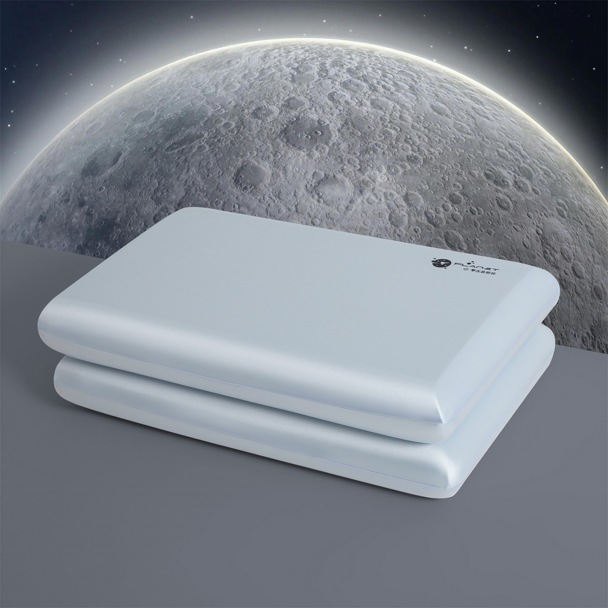 91家纺网 家纺一手货源 找家纺 麦肯锡 2025新款太空零压记忆枕  枕头枕芯 蓝色10cm/对（无礼盒） 40*70cm