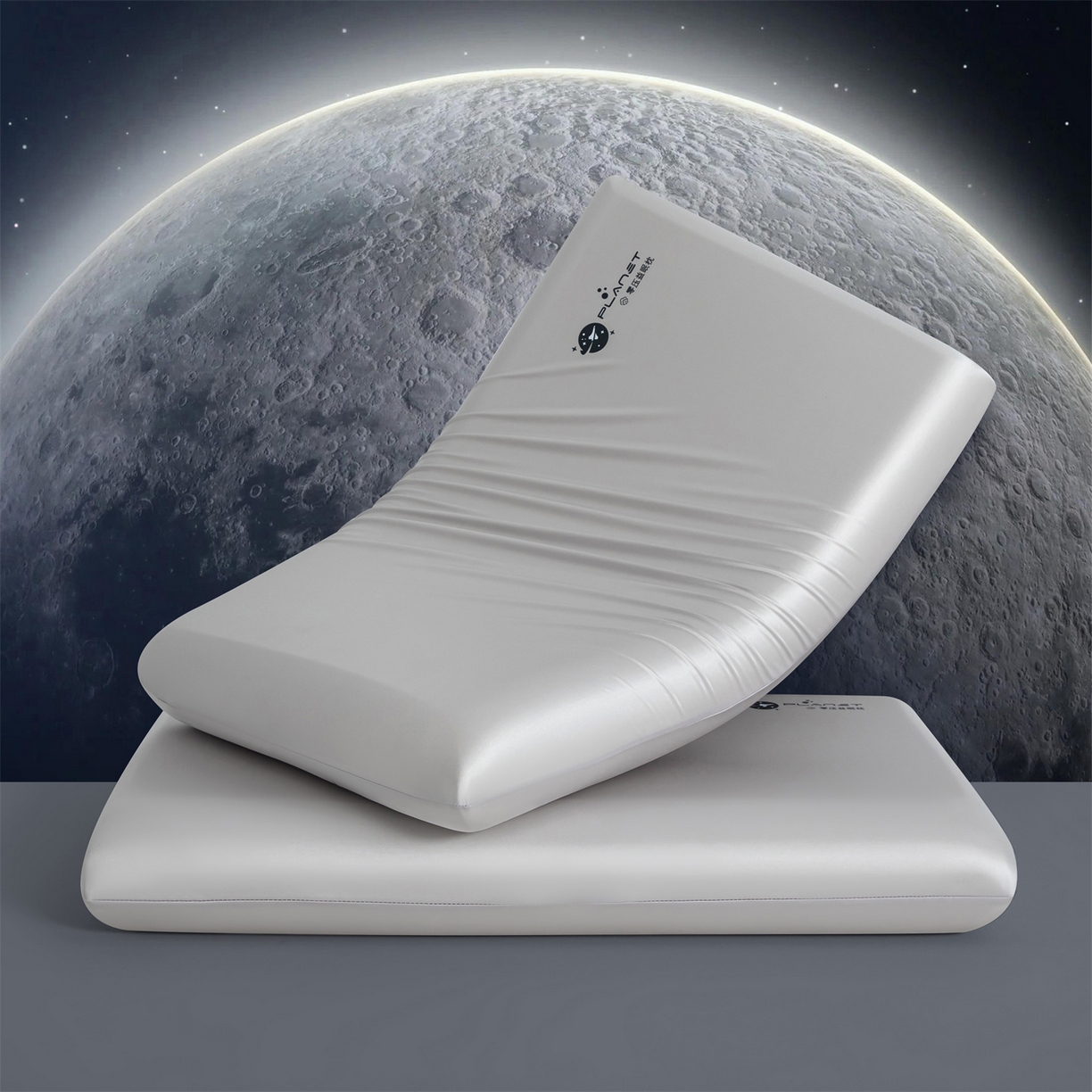 91家纺网 家纺一手货源 找家纺 麦肯锡 2025新款太空零压记忆枕  枕头枕芯 灰色6cm/对（含礼盒） 40*70cm