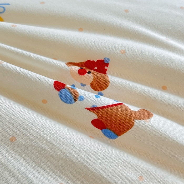 91家纺网 家纺一手货源 找家纺 天瑜家纺 2025新款针织棉豆豆绒大豆被冬被被子被芯 狗狗粉