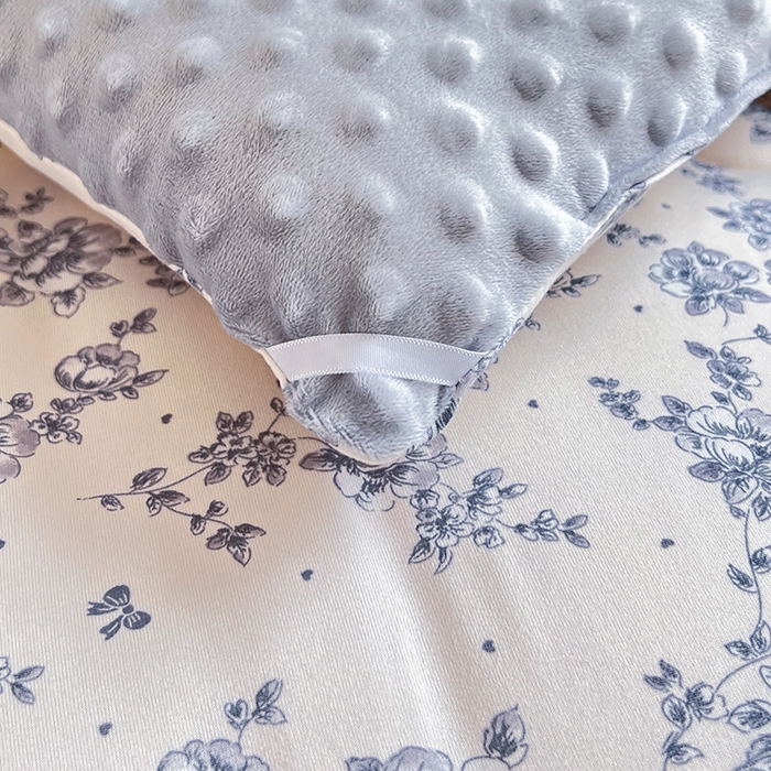 91家纺网 家纺一手货源 找家纺 天瑜家纺 2025新款针织棉豆豆绒大豆被冬被被子被芯 兰心