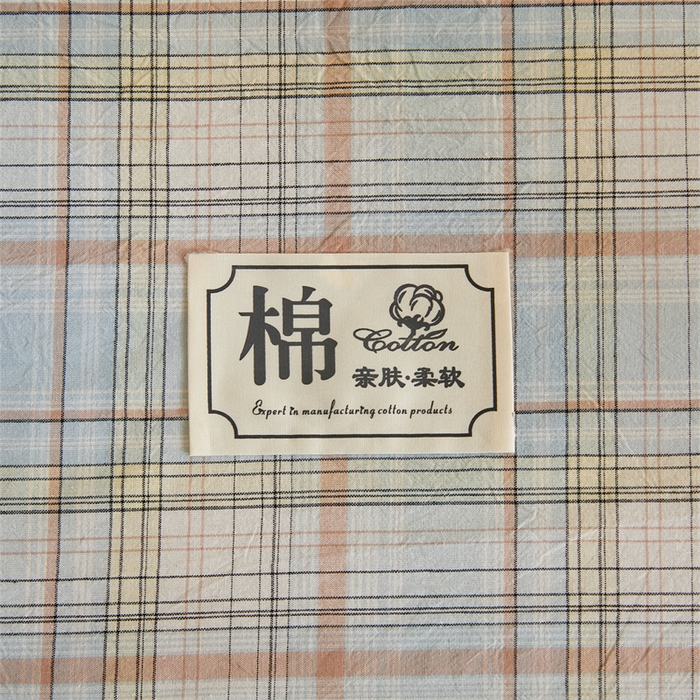 91家纺网 家纺一手货源 找家纺 晓时候 2025新款无印风亲肤水洗棉新疆棉花被可拆洗被子被芯冬被春秋被 米兰格